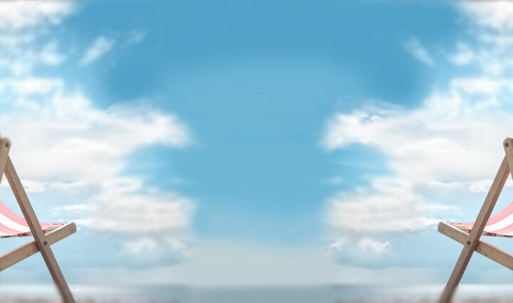 seaside deckchair