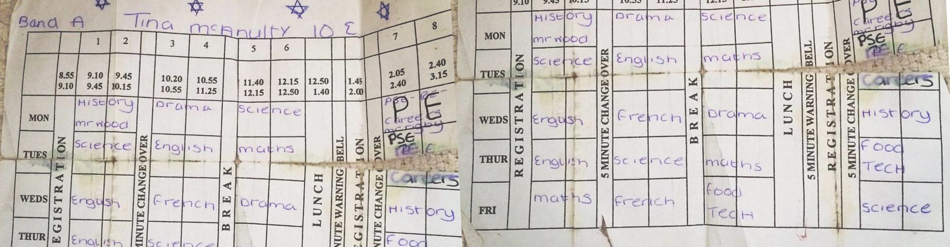 1998 school timetable