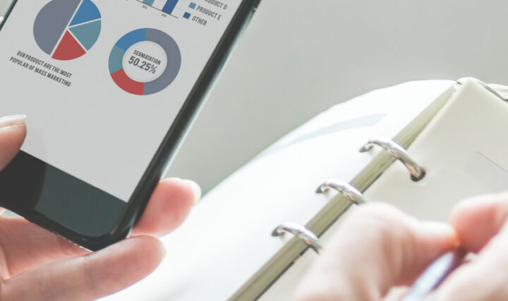 Monitor Your Car's Running Costs - phone showing pie chart