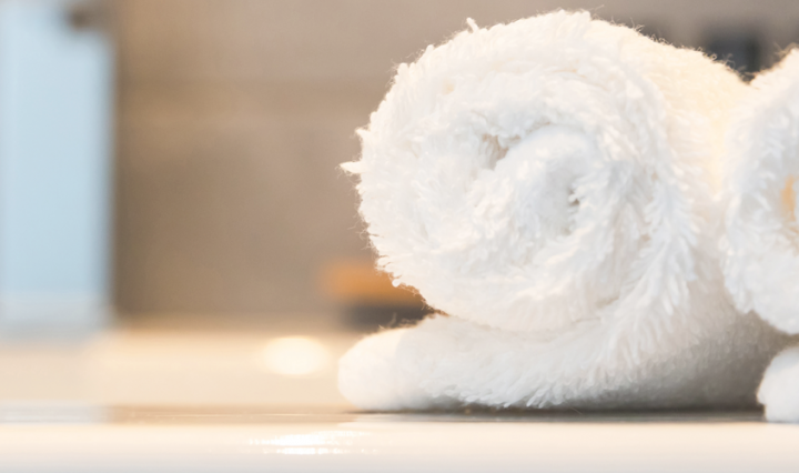 2 rolled up towels - Creating A Stylish Family Bathroom