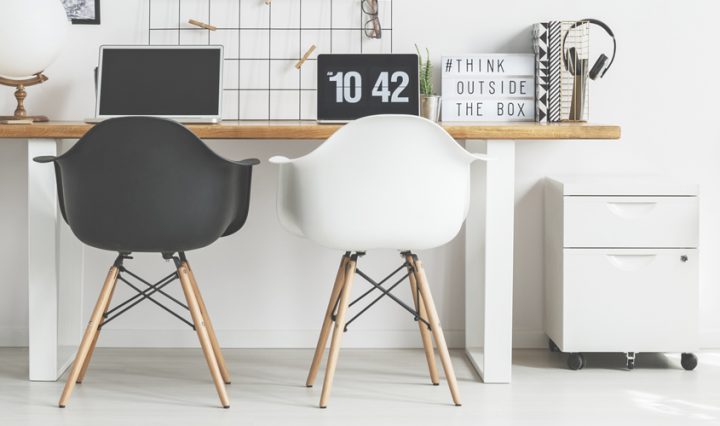 getting organised when working from home - tidy home office