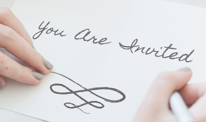 Designing The Perfect Invitation - letter saying you are invited