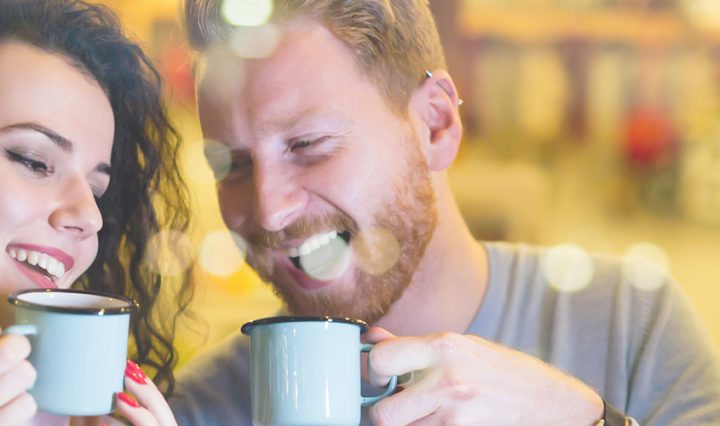 dating banner - couple enjoying a date when married.